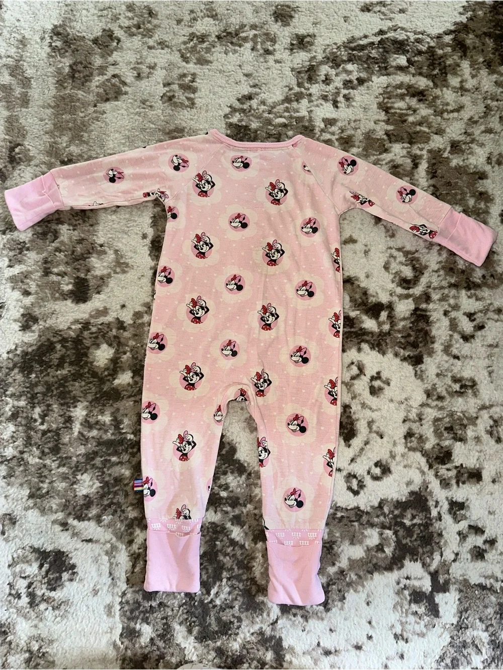 Magnetic Me Pink Minnie Mouse Footed One-Piece Pajama - Picture 2 of 3